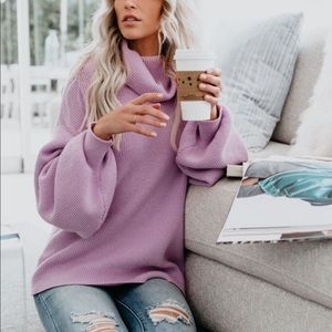Vici lilac oversized sweater